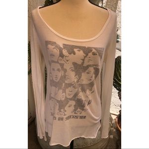 Curio Nine Vintage Long Sleeve Tee Large